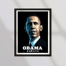 poster minimalist design - barack obama - us president - potus - democrat - quote - motivational - poster print home