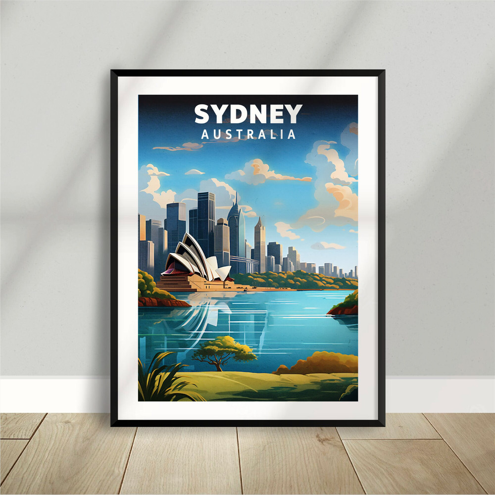 Sydney - Opera - Australia - Skyline - National Park Poster - Minimalist Nature Poster - Travel Print - Nature Wall Art - Tee.jpg