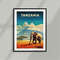 Tanzania - National Park - Africa - Kilimandjaro - Elephant - Poster - Minimalist Nature Poster - Travel Print - Nature Wall Art.jpg