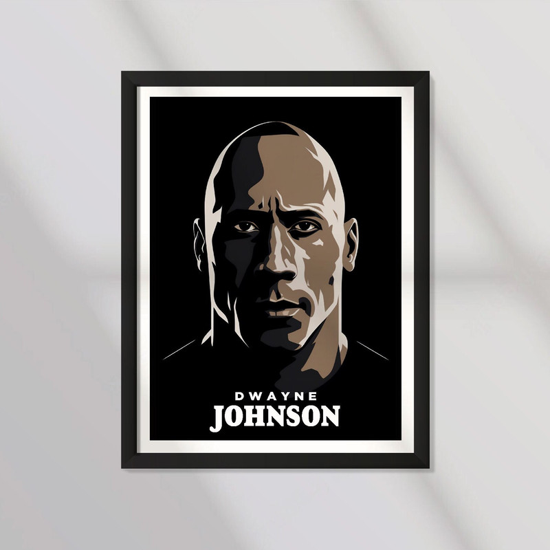 Poster Minimalist Design - Dwayne Johnson - The Rock - Catch - UFC - Quote - Oscar - Movie - Cniema - Motivational - Print  Home Decor.jpg