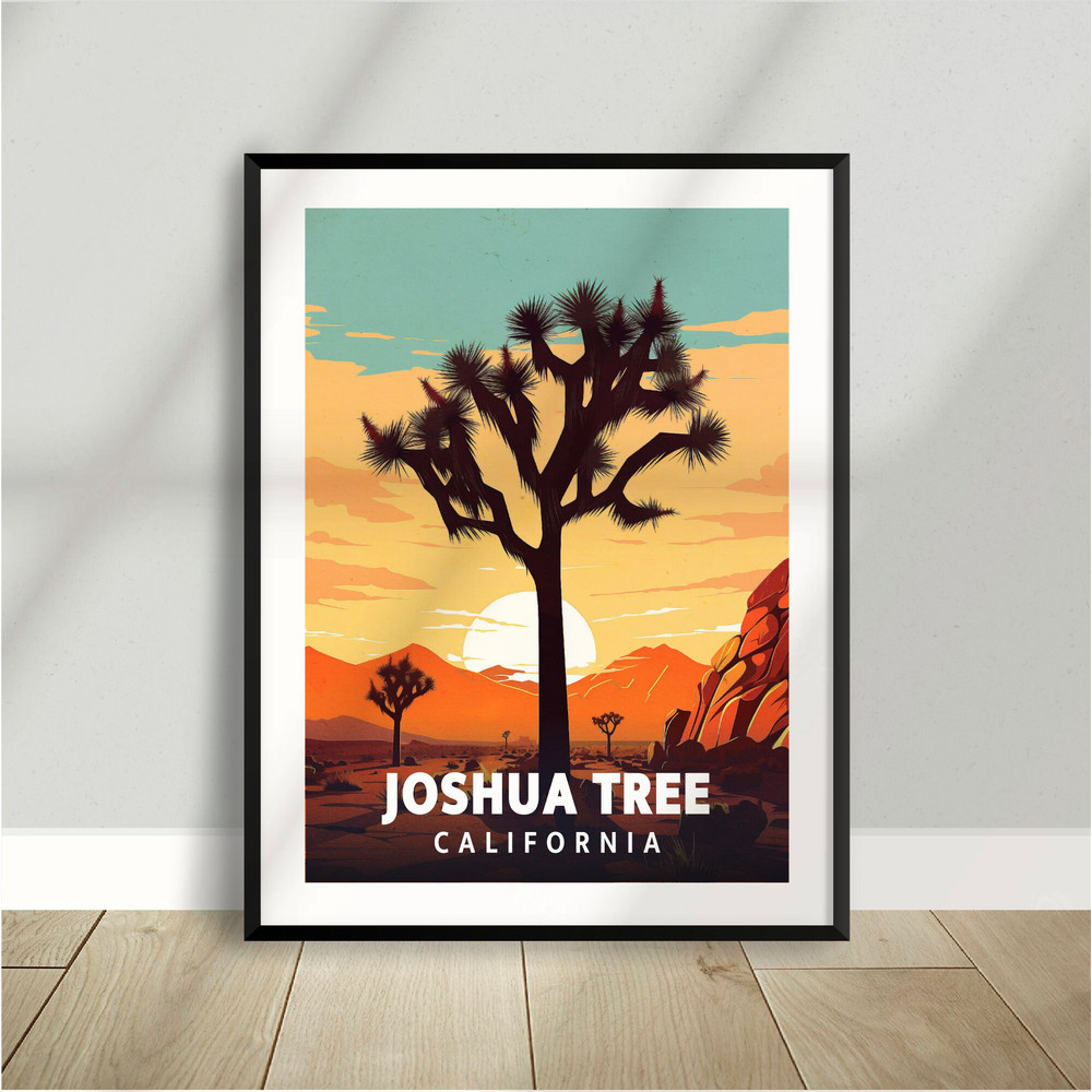 Joshua Tree National Park - USA - California - National Park Poster - Minimalist Nature Poster - Travel Print - Nature Wall Art - T Shirt.jpg