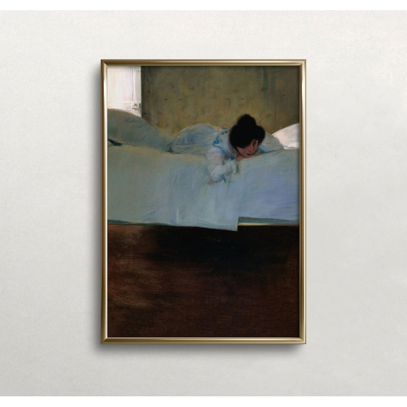 Woman Portrait Vintage Wall Art Bedroom Wall Art Dark Moody Colors Antique Wall Decor.jpg