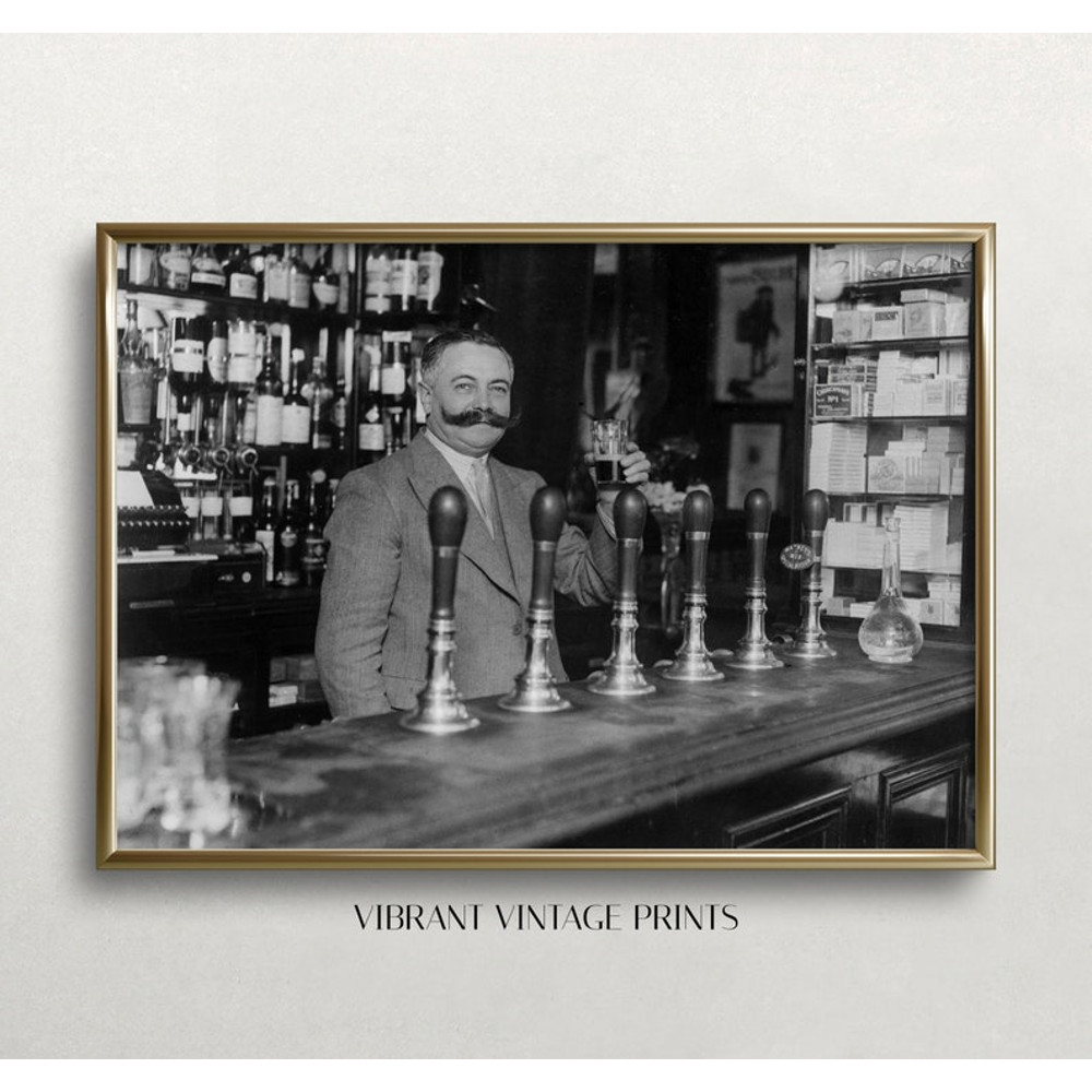 Prohibition Wall Art, Black and White Art, Vintage Wall Art, Bartender Wall Art, Bar Wall Decor.jpg