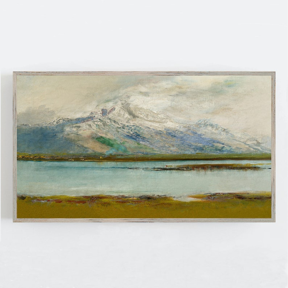 Samsung Frame TV Art, Vintage Wall Art, Nature Wall Decor, Mountain Art, Lake Art, Farmhouse Wall Decor.jpg