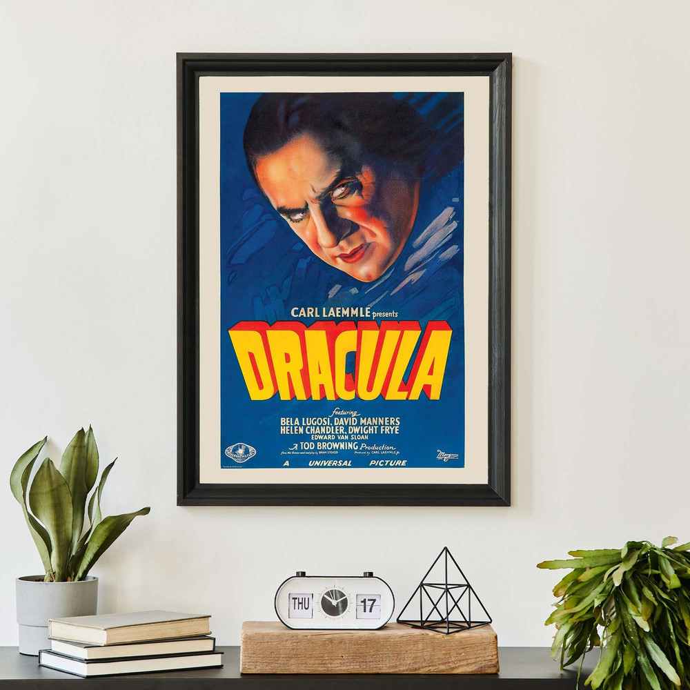 Vintage Dracula Movie Poster, 1931 American Horror Movie Wall Art, Film Poster.jpg