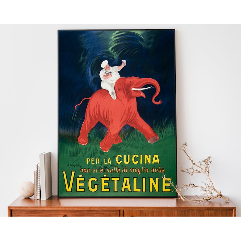 Vintage Leonetto Cappiello Poster, Restaurant Poster, Art Nouveau French Print, Kitchen Decor.jpg
