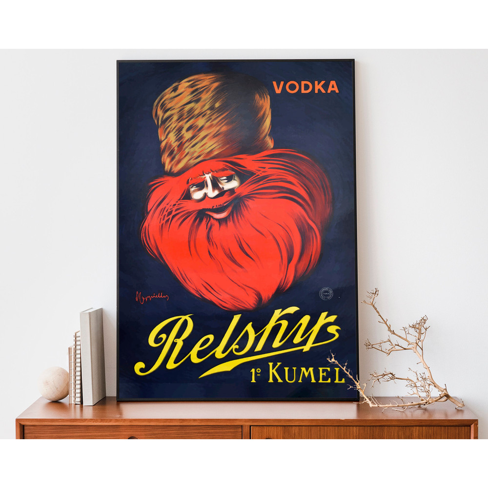 Vintage Leonetto Cappiello Poster, Relksy Kumel Vodka, Art Nouveau French Print, Alcohol Advertisement-1.jpg