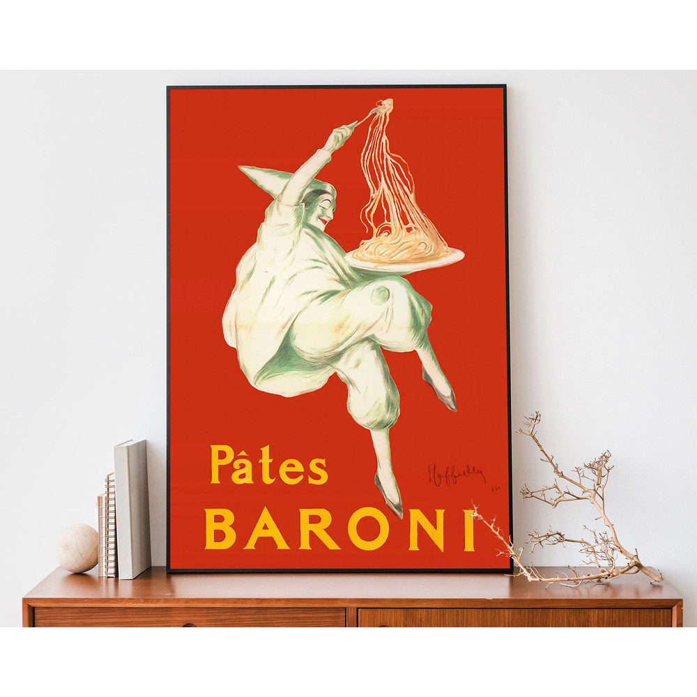 Leonetto Cappiello Vintage Art Print, Italian Restaurant Print, Pate Baroni Wall Art, Art Nouveau French Print.jpg