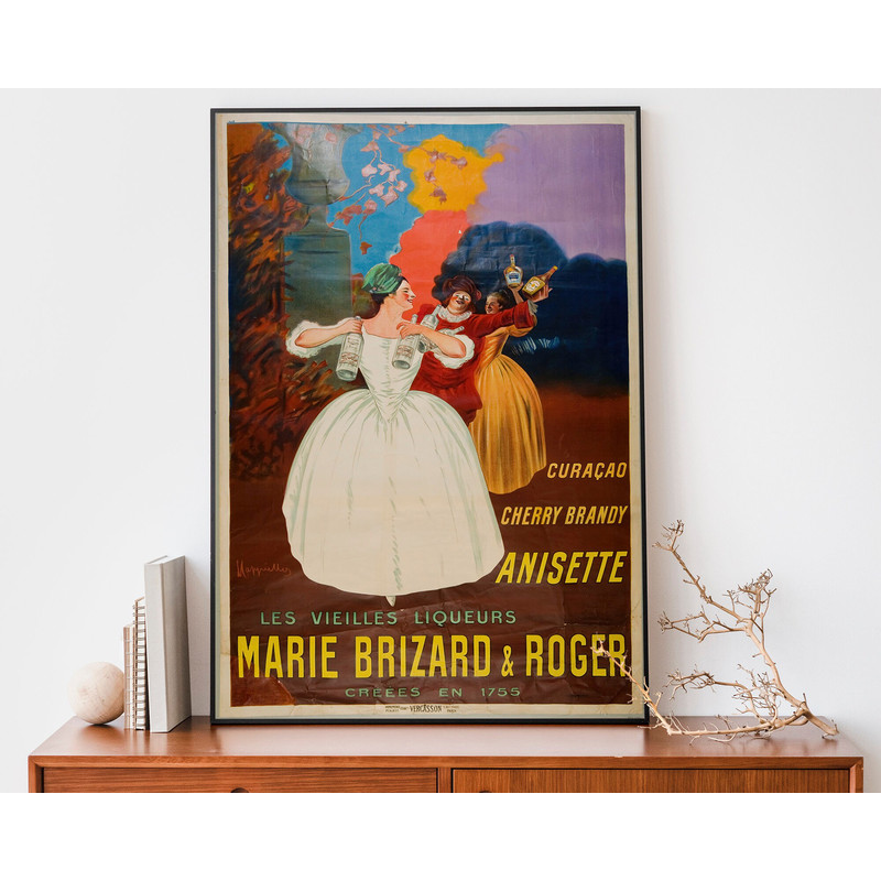 Vintage Leonetto Cappiello Poster, Marie Brizard Poster, Retro Food and Drink Print, Vintage Advertising Wall Art.jpg