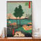 Japanese Illustration Poster, Mid Century Modern, Utagawa Hiroshige Woodblock Print for Asian Home Decor, Japandi Painting.jpg