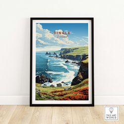 dingle ireland print  home dcor poster gift  birthday present  wedding anniversary gift  wall art print