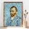 Van Gogh Poster, Self Portrait Wall Art, Van Gogh Print, Classic Painting, Post-impressionist Painter, Self-portrait (1887) PS0171.jpg