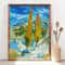 Vincent Van Gogh The Poplars at Saint-Rémy Poster, Van Gogh Landscape, Botanical Trees Lake poster, Van Gogh Painting Reproduction PS0199.jpg