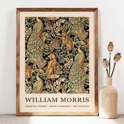 william morris poster, william morris print, william morris art, floral print, vintage art, wall art gift idea, victoria
