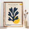 Matisse Poster contour with Bauhaus poster pattern, mid century modern abstract wall art print, unique papier decoupes poster PS0071.jpg