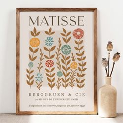 matisse print, matisse poster, henri matisse art print, matisse cutouts exhibition poster, papiers decoupes, berggruen a