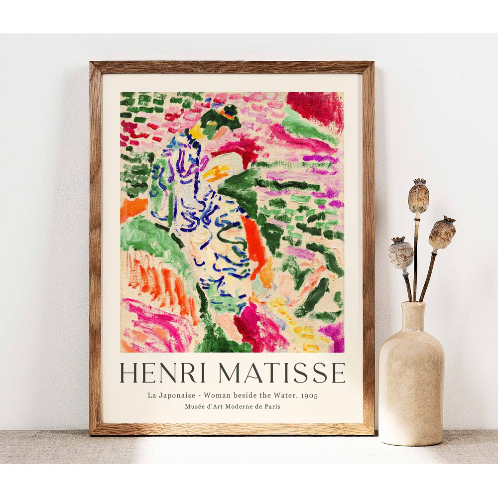 Henri Matisse Print, Matisse Poster, Japanese Garden, Floral Art Print, Nature Wall Art, Mid Century Modern, Vintage Art Print Gift PS0421.jpg