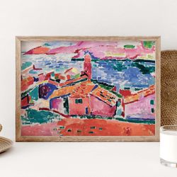 matisse poster, matisse printed, matisse gallery wall, matisse collioure, matisse garden, henri matisse poster, bedroom