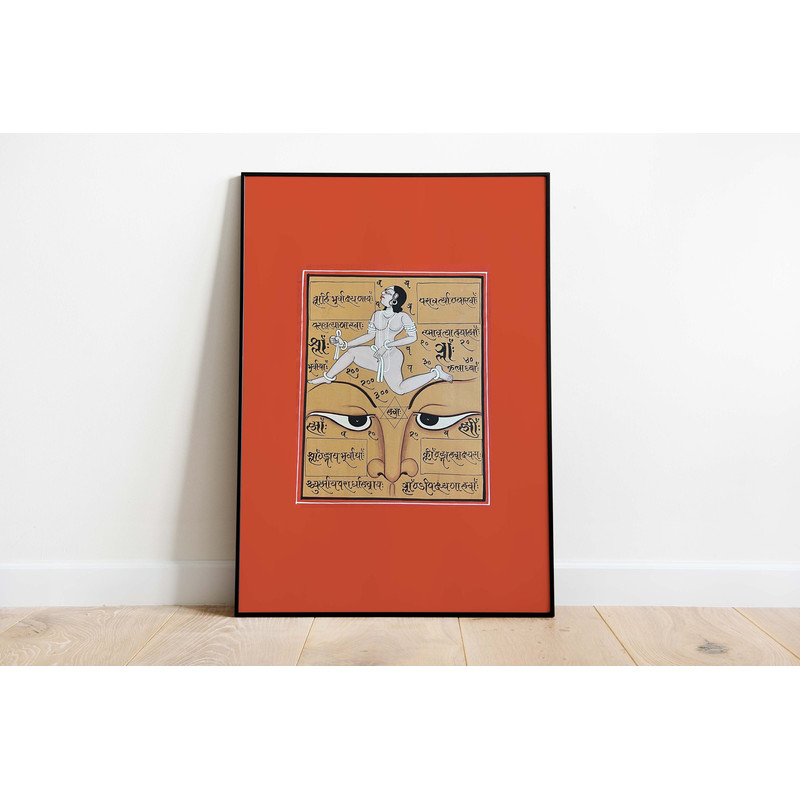 Indian Sanskrit Art, Hindu Art Prints, Living Room decor, Indian Painting Poster, Wall Art-1.jpg