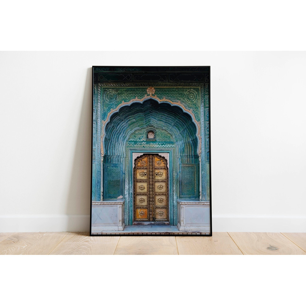 Indian Palace Wall Art, Jaipur Travel Poster, Living Room decor, Printable, Indian Vintage, Palace Royal Painting, Poster, Wall Art-3.jpg