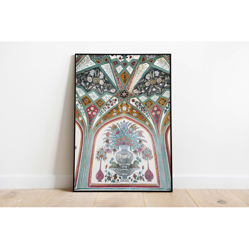 Indian Palace Wall Art, Jaipur Architecture Travel Poster, Living Room decor, Indian Vintage, Palace Royal Painting, Poster, Wall Art-4.jpg