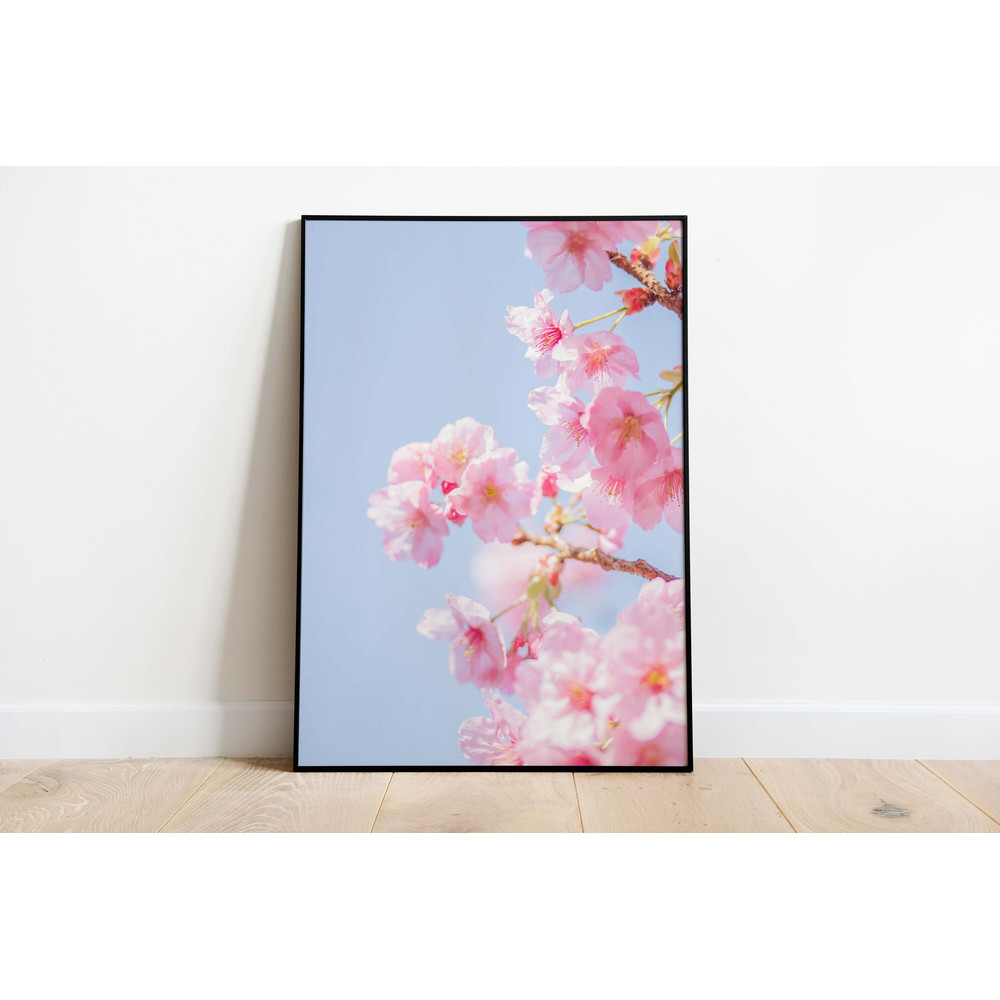 Japanese Cherry Blossom Wall Art, Flowers Print, Sakura Wall Decor, Botanical Art, Spring Decor, Instant Digital Download, Poster, Wall Art-1.jpg