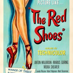 the red shoes 1948 movie poster print a5a1 40s classic hollywood music dance film wall art