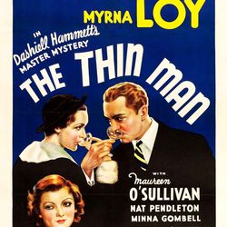 the thin man 1934 poster print a5-a2 van dyke vintage 30s cinema retro film wall art decor