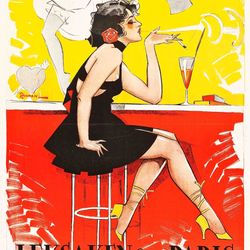 red heels 1925 poster print a5 a2 vintage german swedish 20s dance paris film wall art decor