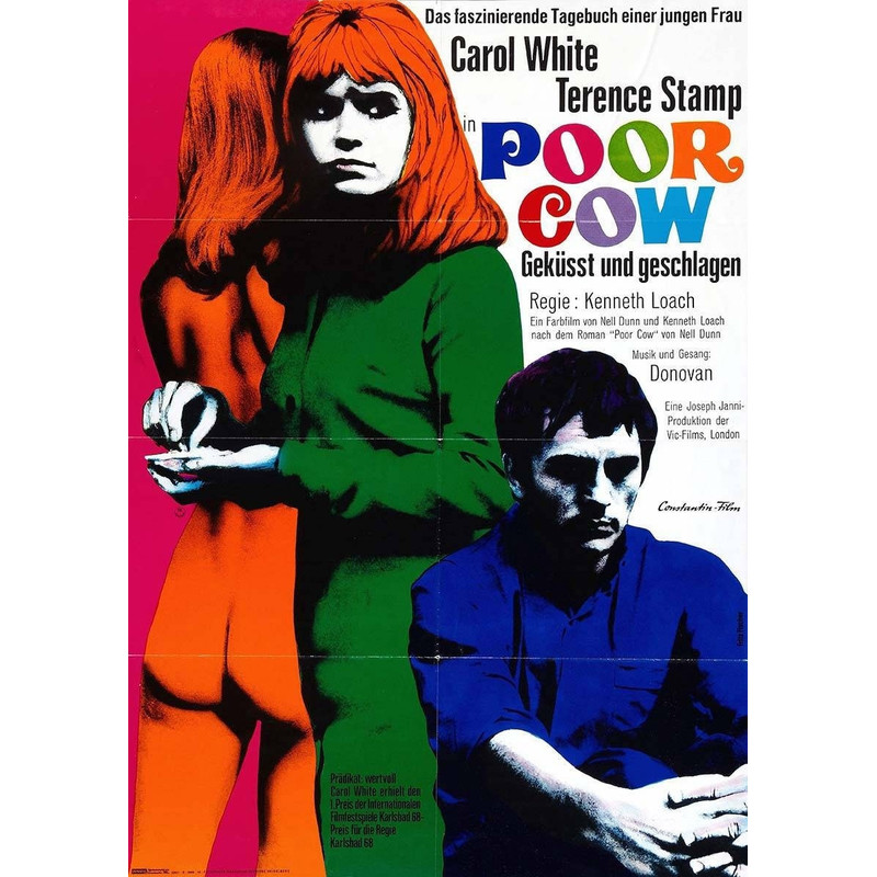 Poor Cow 1967 Movie POSTER PRINT A5 A2 Ken Loach 60s Cult British Classic Film Wall Art Decor.jpg