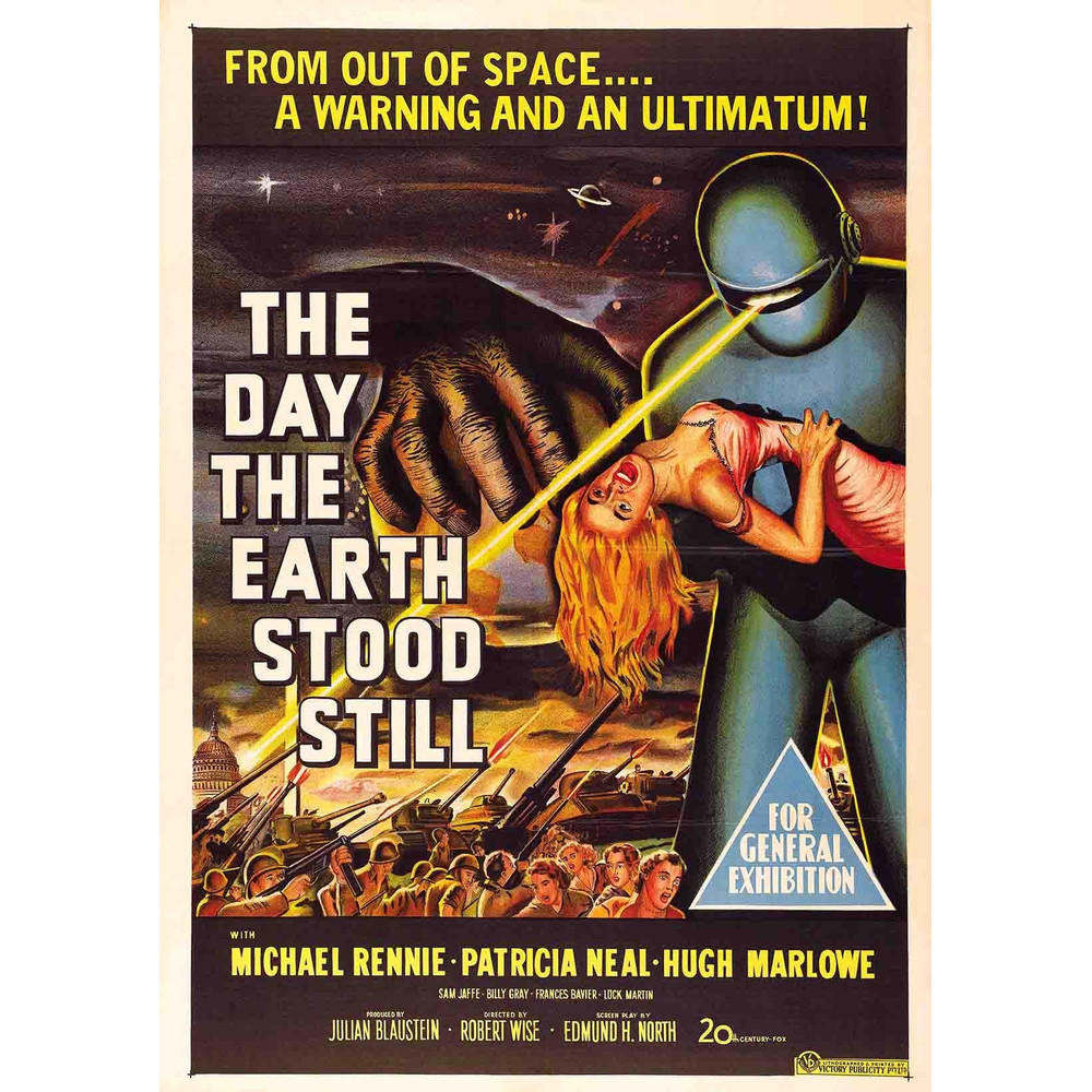 The Day the Earth Stood Still 1951 Movie POSTER PRINT A1 50s Classic Sci-fi Film Wall Art Decor.jpg
