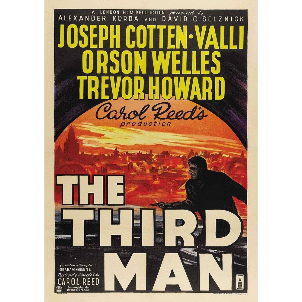 The Third Man 1949 Movie POSTER PRINT A5 A2 40s Classic Noir Cinema Orson Welles Film Wall Art Decor.jpg