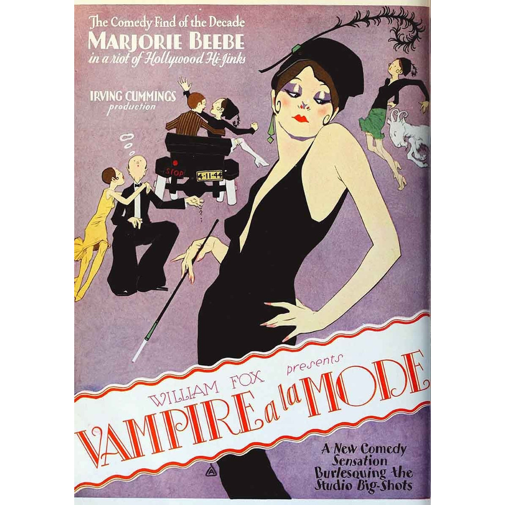 Vampire a la Mode1928 Movie POSTER PRINT A5 A2 20s Vintage Retro French Hollywood Film Wall Art Decor.jpg