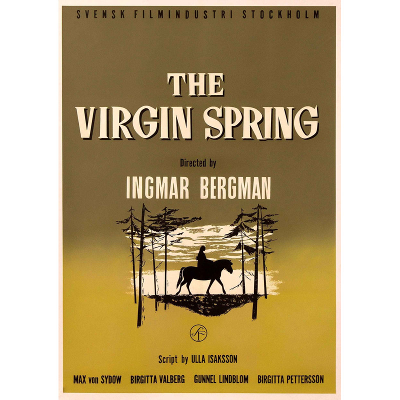 The Virgin Spring 1960 Movie POSTER PRINT A5 A2 60s Bergman Swedish Classic Cinema Film Wall Art Decor.jpg