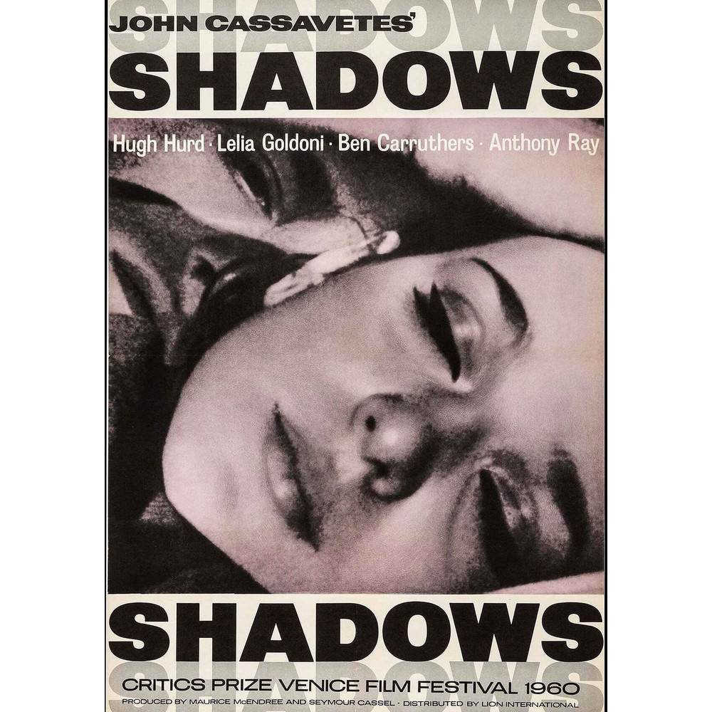 Shadows 1958 Movie POSTER PRINT A5 A1 50s John Cassavetes Indie Cult American Cinema Film Art Wall Decor.jpg
