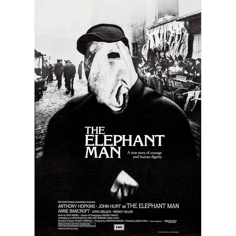 The Elephant Man 1980 Movie POSTER PRINT A5A1 Classic 80s David Lynch American Film Wall Art Cinema Decor.jpg