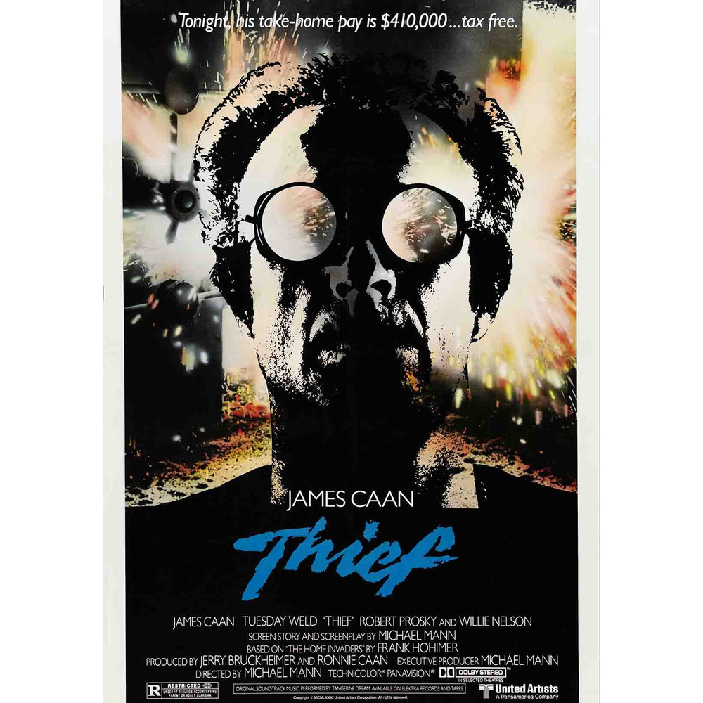 THIEF 1981 Movie POSTER PRINT A5-A2 James Caan Heist Classic Crime Thriller 80s Cinema Film Wall Art Decor.jpg