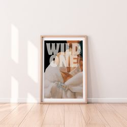 wild one, retro wall art, trendy wall art, trendy posters, preppy room decor, cool girl poster, cocktail print