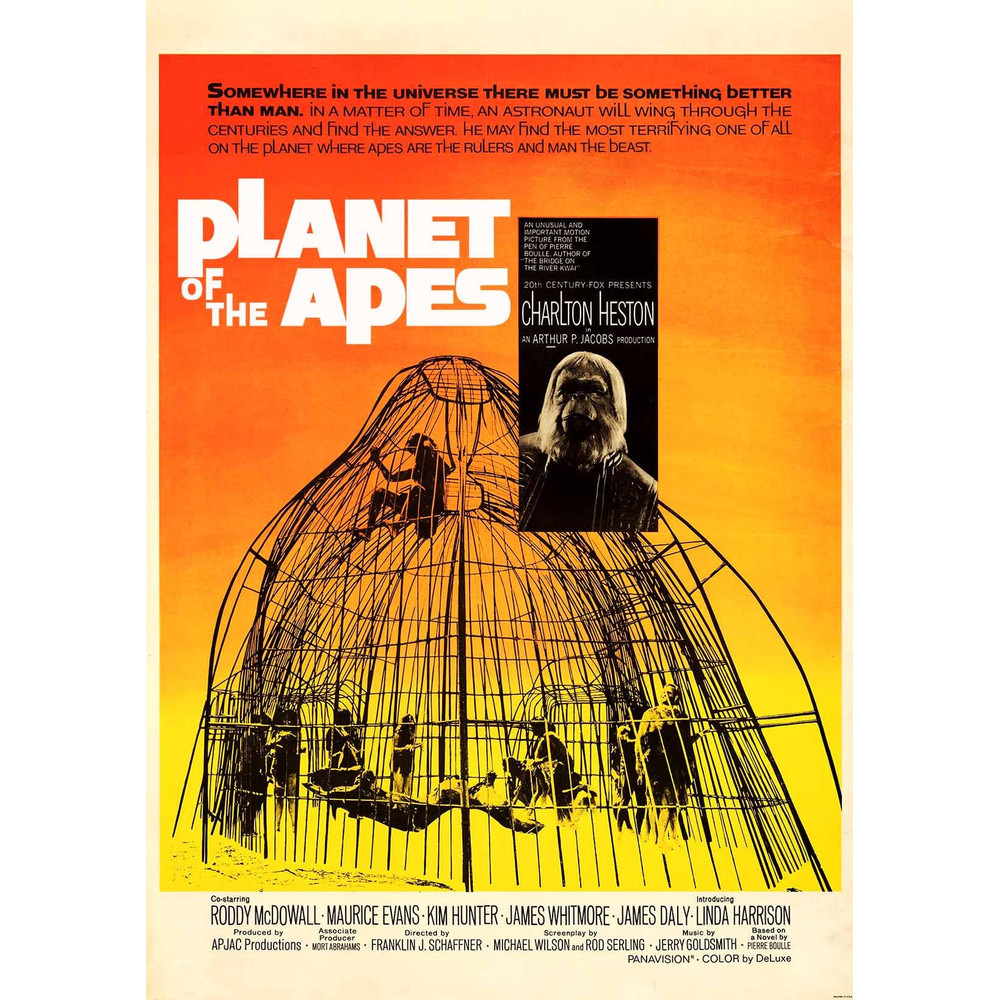 Planet of the Apes 1968 Movie POSTER PRINT A5A1 Cult 60s 70s Sci-Fi Film Franchise Wall Art Classic Cinema Decor.jpg