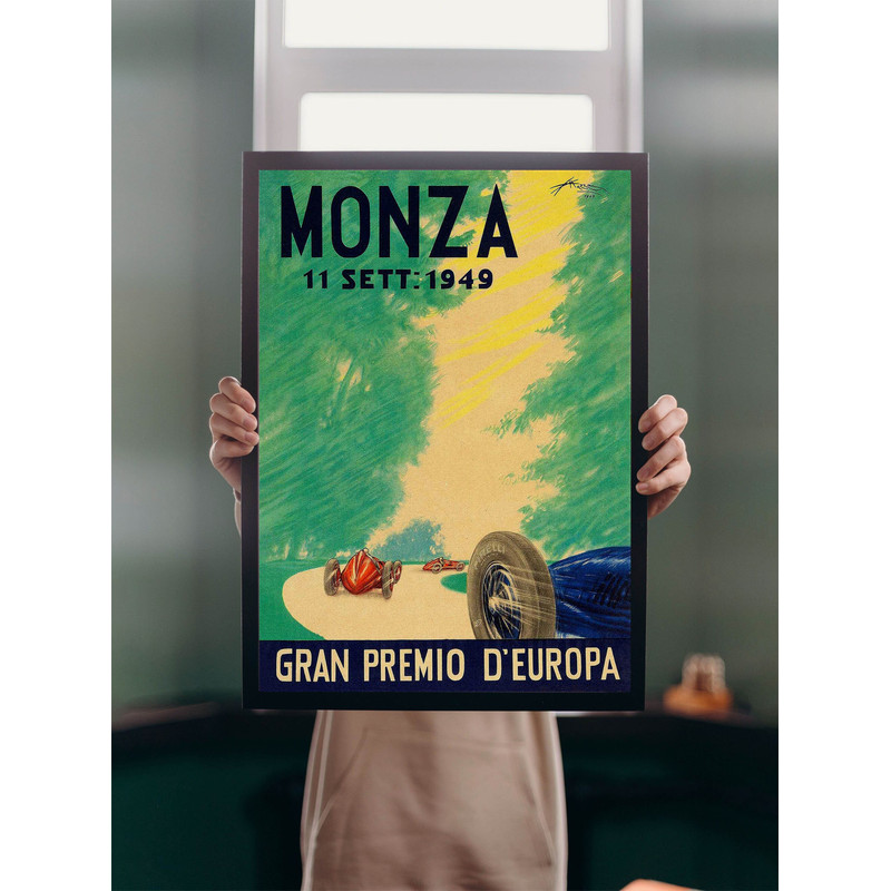 Monza Grand Prix 1949 POSTER PRINT A5A1 Vintage Retro Italian Motor Racing Sports Formula1 Advert Wall Art Decor.jpg