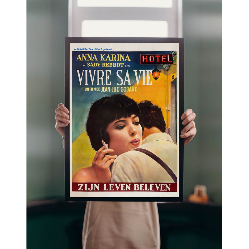 Vivre Sa Vie 1962 Movie POSTER PRINT A5 A1 Jean-Luc Goddard French Cult Cinema Film 60s Anna Karina Wall Art Decor.jpg