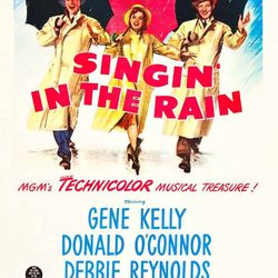 singing in the rain 1952 movie poster print a5 a2 gene kelly 50s classic musical dancing color cinema film wall art
