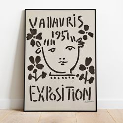 picasso print, oversized wall art, picasso poster, picasso wall art, pablo picasso, exhibition print, flower market prin