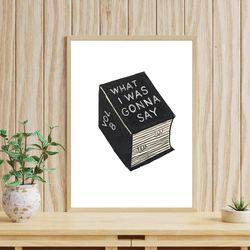 black and white wall art, trendy posters, vintage art poster, retro funky wall art, over bed wall decor, extra large wal