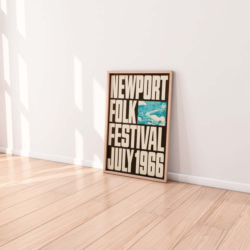 Eclectic wall art, vintage music poster, concert poster, folklore poster, gig poster, music studio decor, apartment wall art, retro word art.jpg