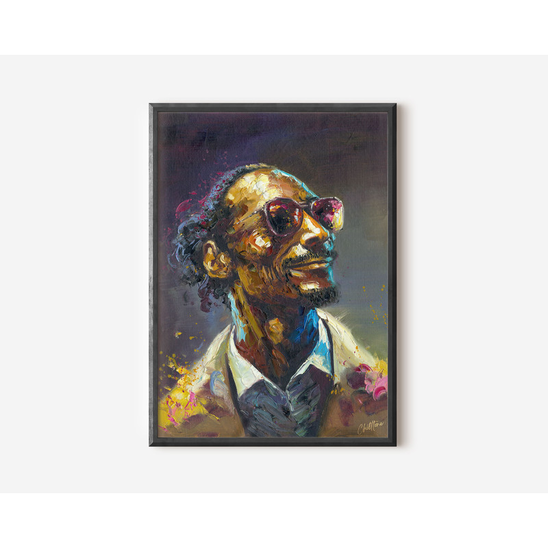 Snoop Dogg Pop Art Print, Colourful Modern Wall Art Poster, Exhibition Poster Print, Famous Artist Print, Music Gallery Wall Home Decor.jpg