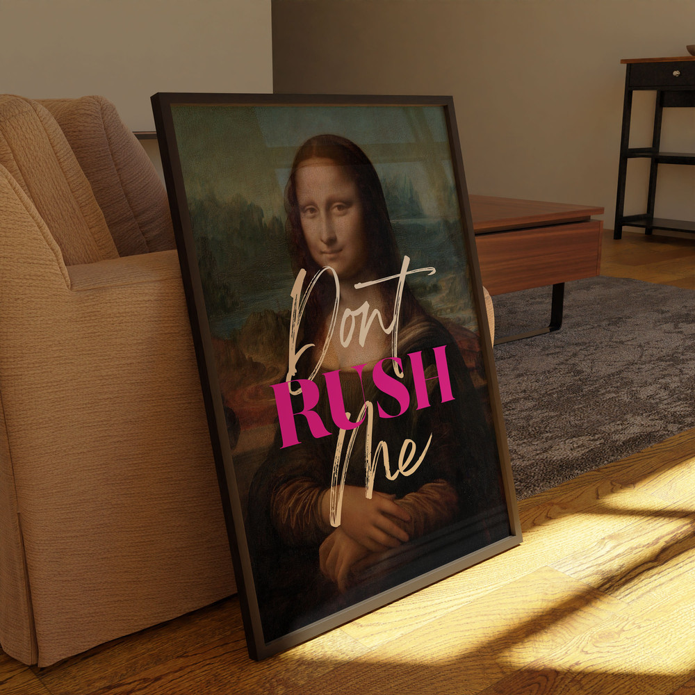 Mona Lisa Exhibition Art Poster Print, Vintage Classic Altered Art Painting, Famous Artist Large Print, Gallery Wall Home Decor Gift Idea.jpg