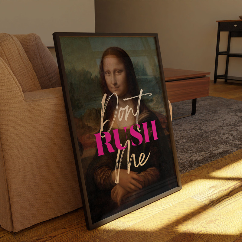 Mona Lisa Exhibition Art Poster Print, Vintage Classic Altered Art Painting, Famous Artist Large Print, Gallery Wall Home Decor Gift Idea.jpg