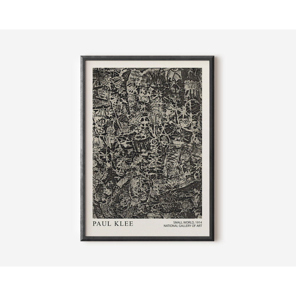 Paul Klee Abstract Wall Art Print, Colourful Modern Art Poster, Grey Black Exhibition Print, Famous Artist Print, Gallery Wall Home Décor.jpg