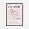 Picasso - Flamingo Wall Art Print, Exhibition Vintage Line Art Poster, Beige Famous Artist Print, Pink Gallery Wall Home Decor For Friend.jpg